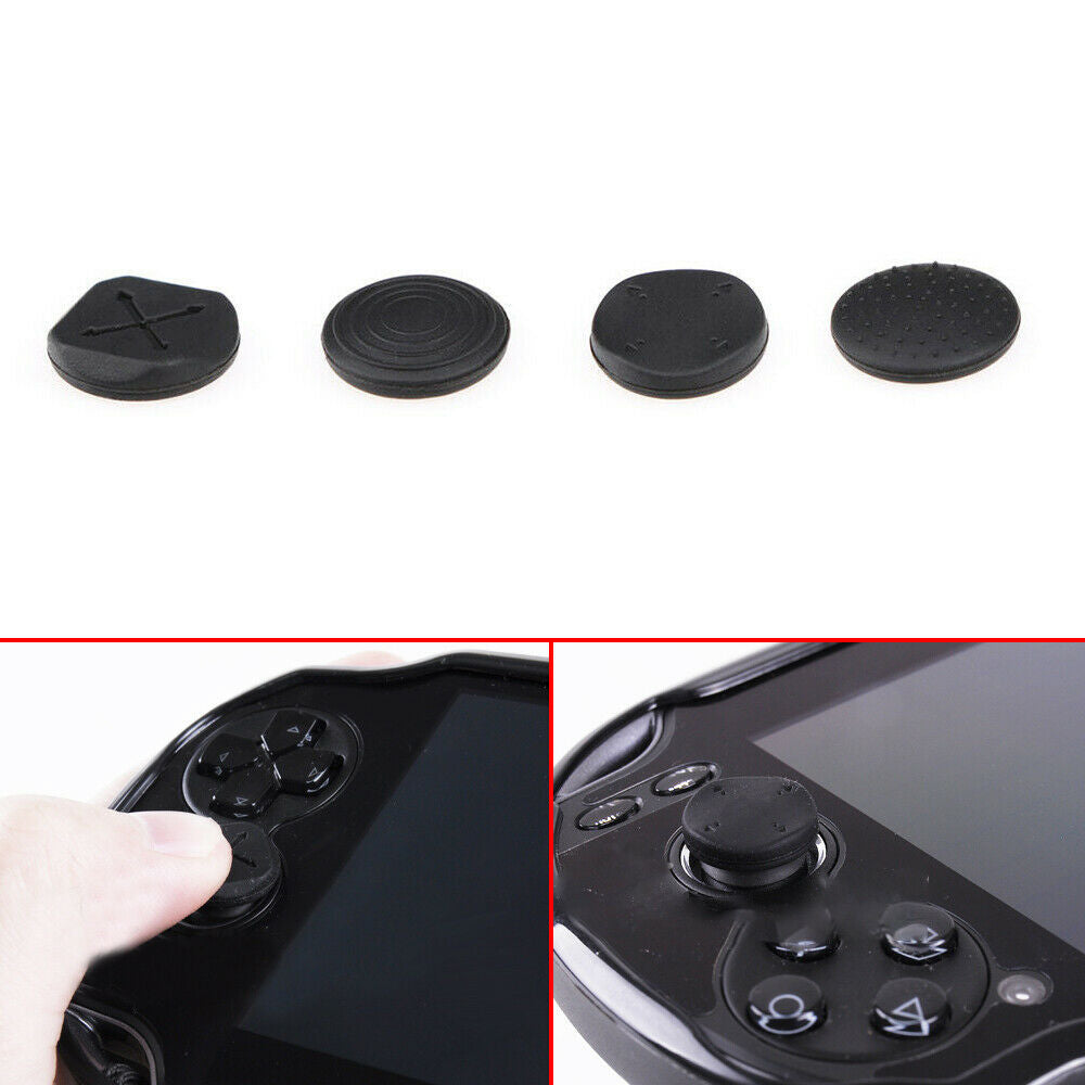 6Pcs/Set Silicone Analog Thumb Stick Grips Caps Covers For PSV 1000 2000 PS Vita