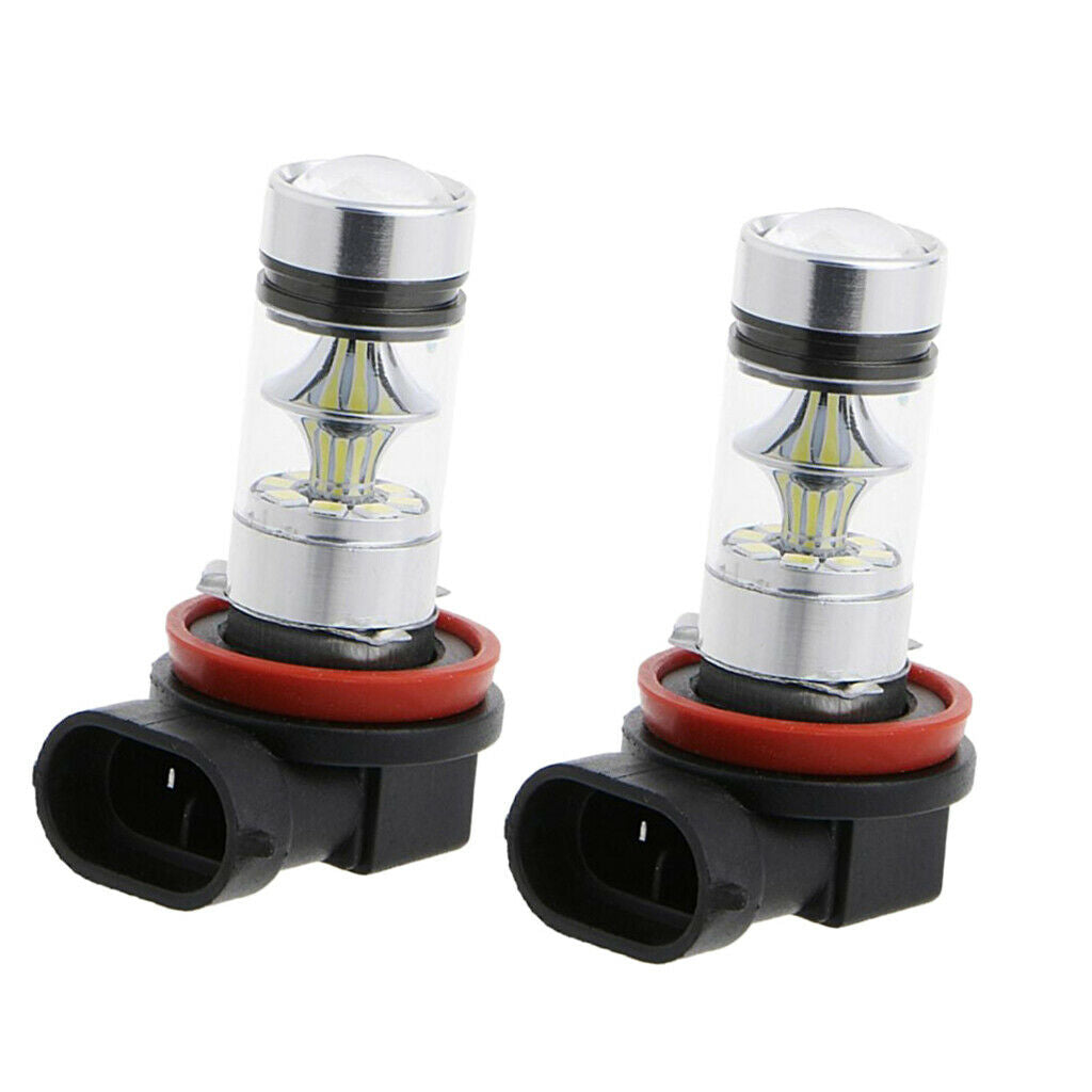 2 Pieces H11 H8 100W Projector Bulbs For Led Car Lights 10000k Blue