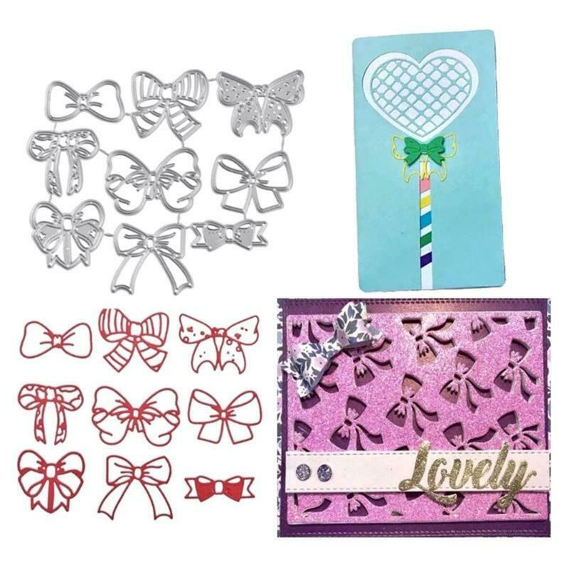 Bow Metal Cutting Dies Stencil Scrapbooking DIY Album Stamp Paper Card Embossing