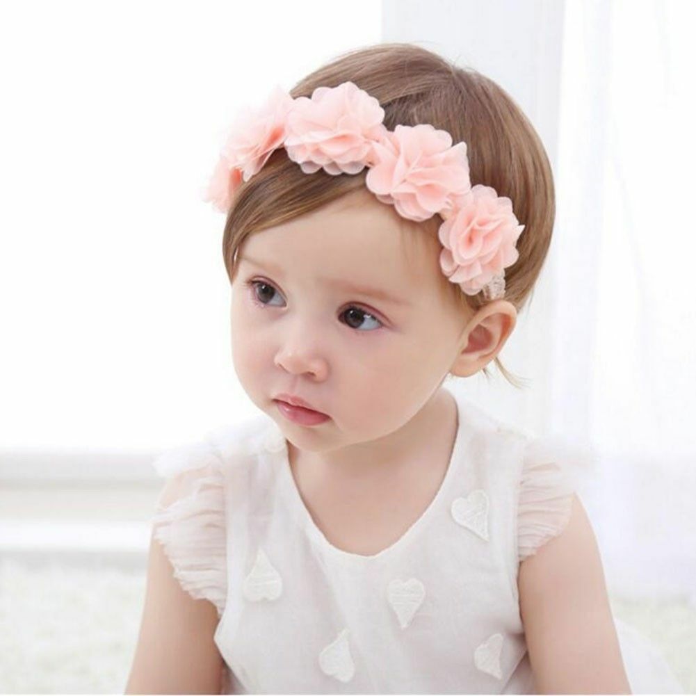 Cute Baby Girl Toddler Lace Flower Hair Band Headwear Kids Headband Accessory