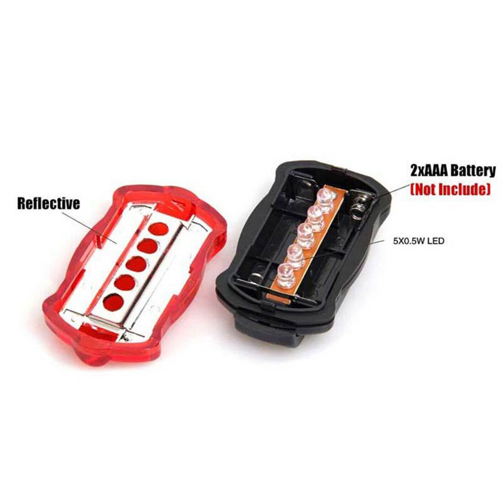 Bicycle Safety Warning Light 5LED Bike Tail Light Rear Light Lamp Bycicle Lights