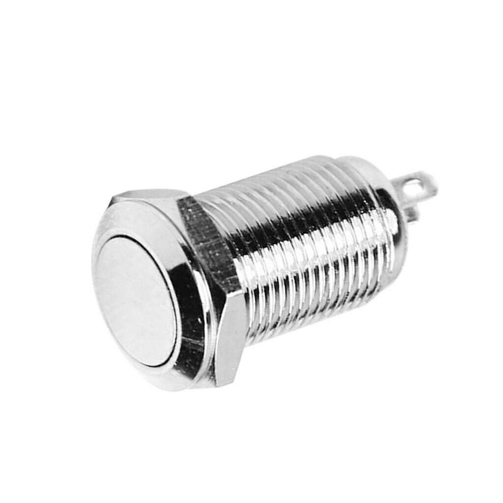 Metal Power LED Momentary 10mm Reset Push Button Switch 36V SPST