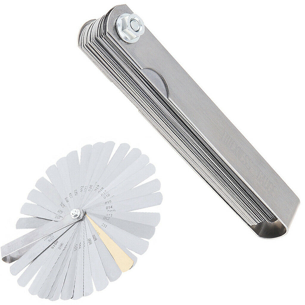 Stainless Steel 32 Leaf Feeler Guage Dual Reading Metric & SAE Radius Gauge