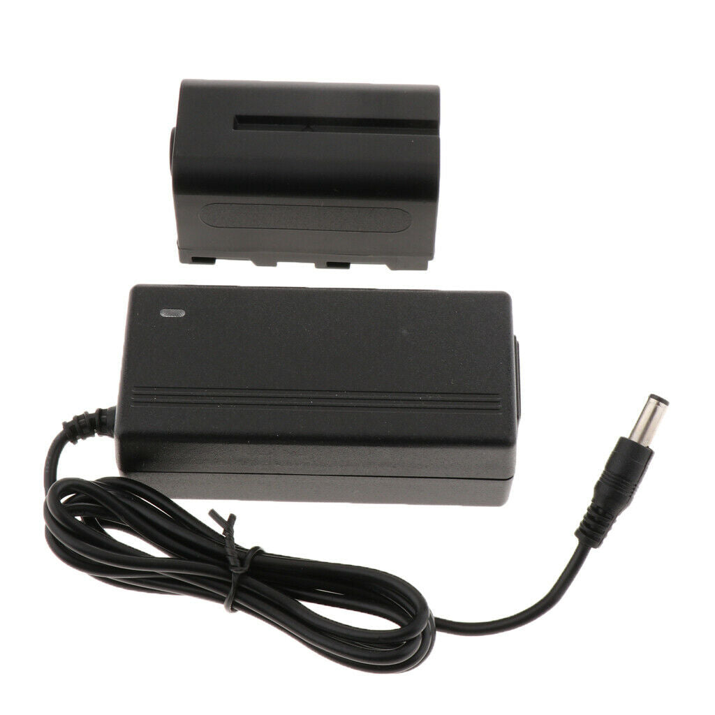 for NP-F970 F750 F550 Light Power Pack AC Adapter And DC Coupler Kit