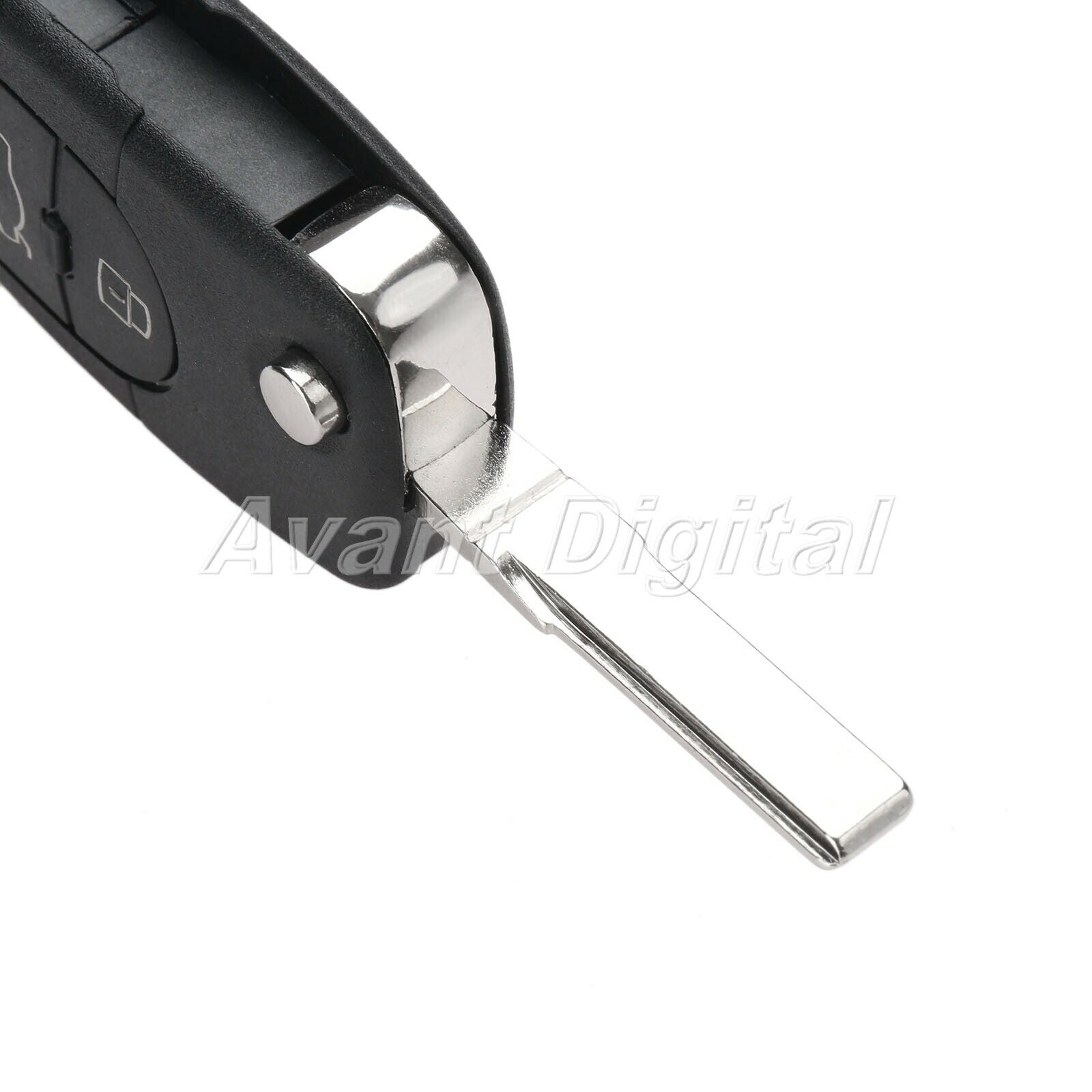 2Pcs Remote Key Fob 433MHz 3 Button ID48 Chip 4D0837231A Fit For  A4 Quattro