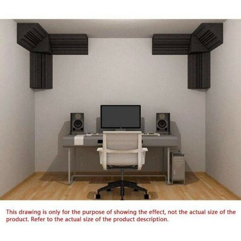 8 Pcs Acoustic Panels Soundproofing Foam Sound Absorbing Foam Studio AcoustiJ5G9