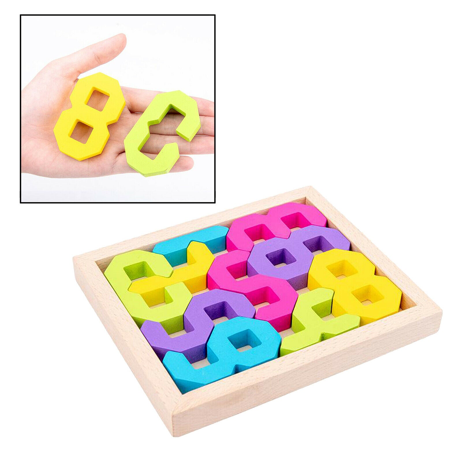 Number Blocks Toys Early Learning Math Puzzle Toys for 1-3 Years Old Kids