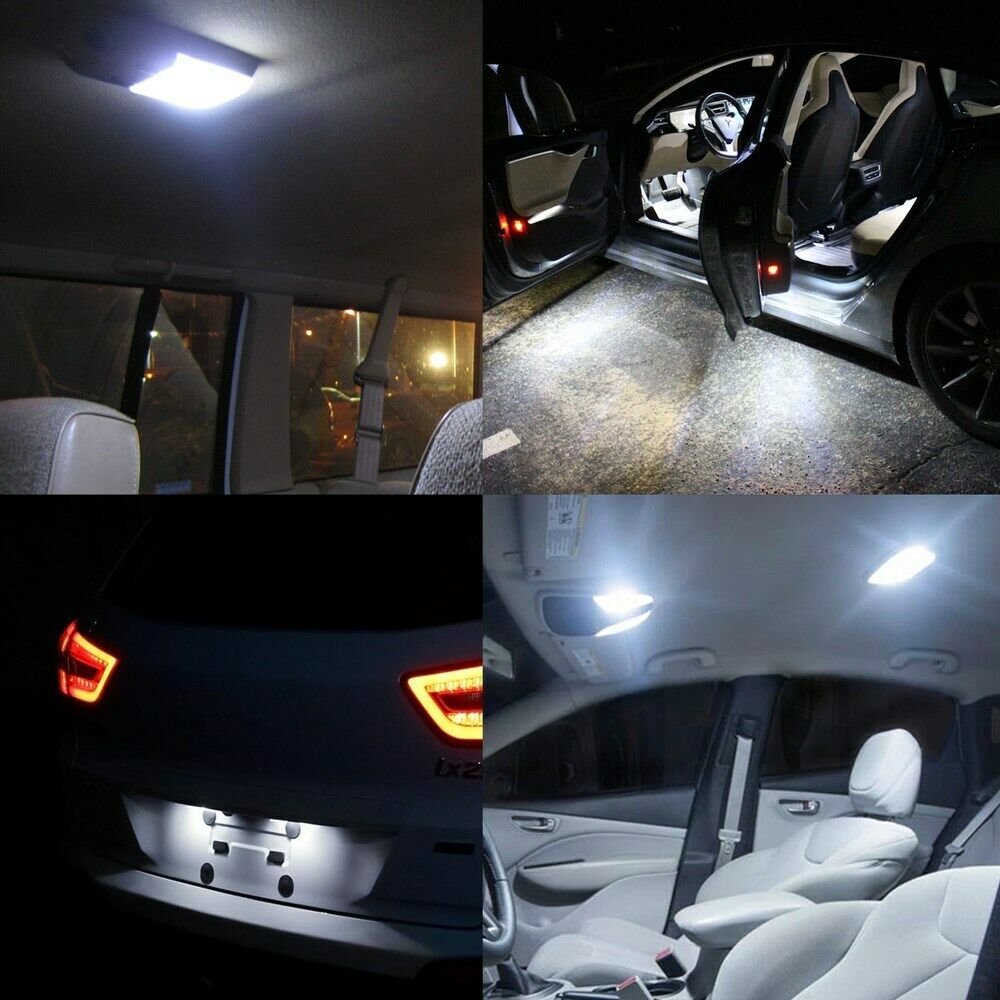 50 PCS Wedge 9-SMD Super White T10 Interior LED Light bulbs W5W 194 168 2825 158