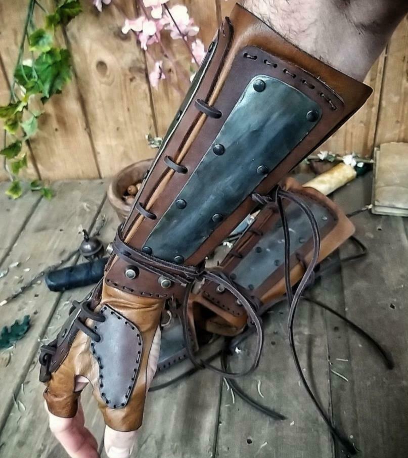 2021 Medieval Steampunk Retro Arm Guard Boxing Gloves Hand Lace Adjustable