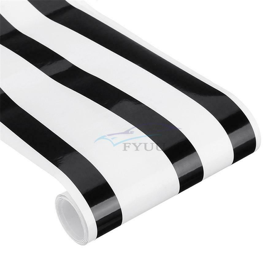 6 × Glossy Black UV Protected Pre-cut Side Window Chrome Blackout Trim Stickers