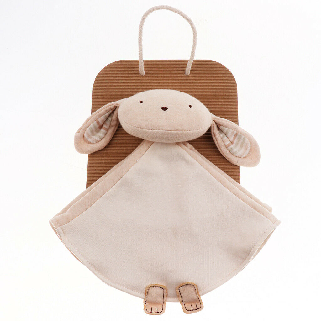 Baby Infant Organic Cotton Soft Cute Animal Hand Appease Towel Rabbit