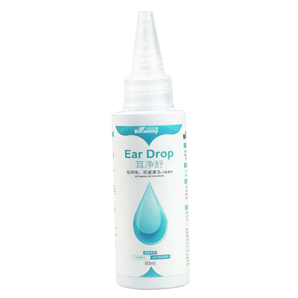 60ml Ear Cleanser Drops for Dogs Cats Puppy Kitten Cleans and Removes Wax