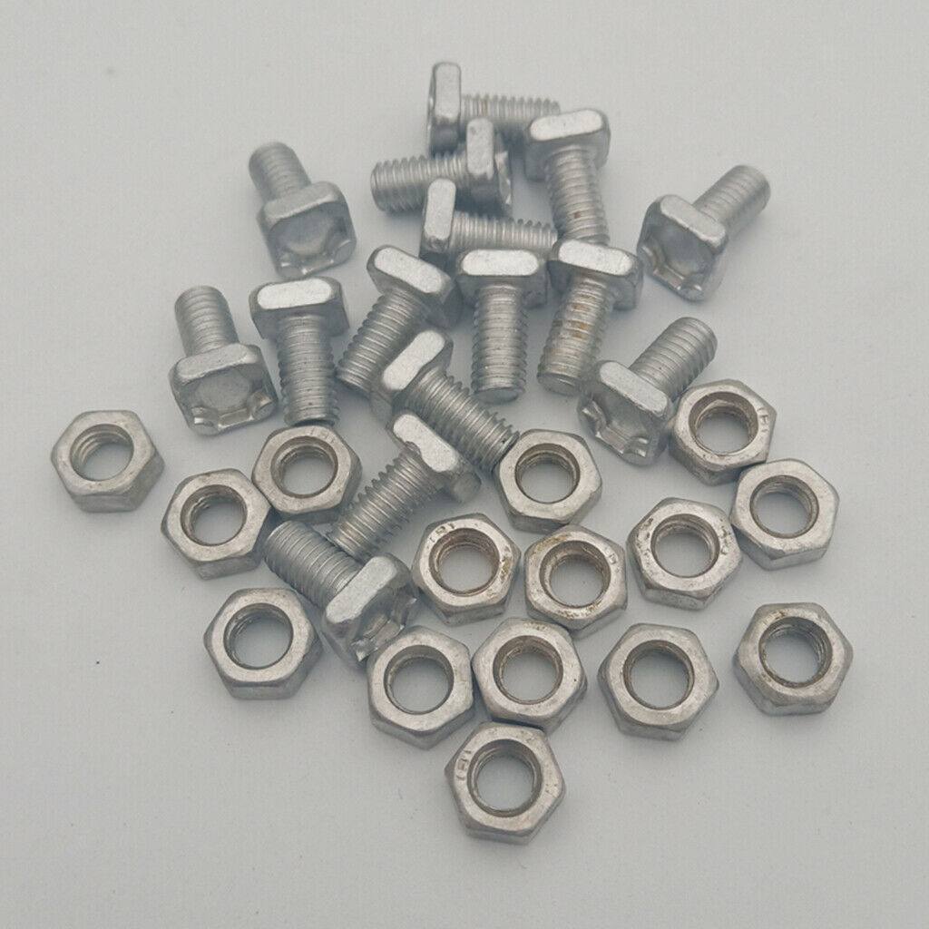 Precision stable aluminum alloy greenhouse nuts and bolts