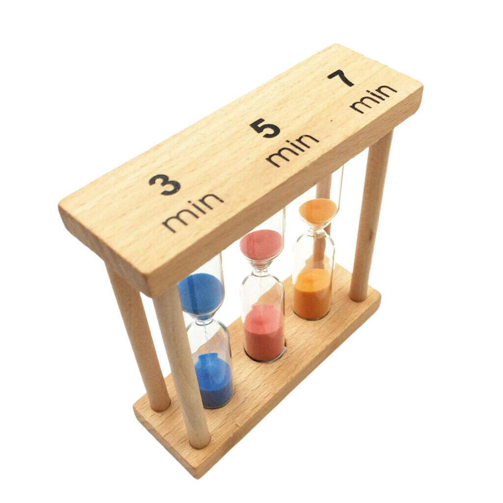 3-in-1 Colorful Hourglass Sand Clock Timer Sandglass Timer for Brushing
