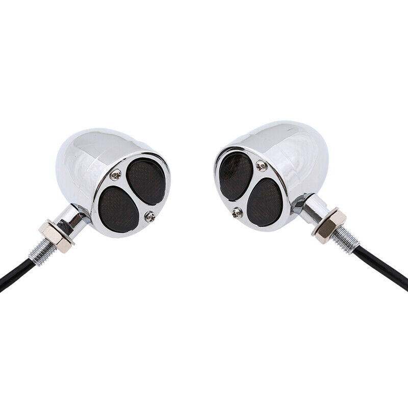 Universal Motorcycle LED Brake Running Turn Signal Indicators Lights 10mm Bolt