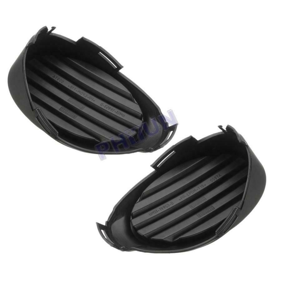 2x Front Fog Light Cover Vent Grille For Ford Focus 2012 2013 2014 Black ABS