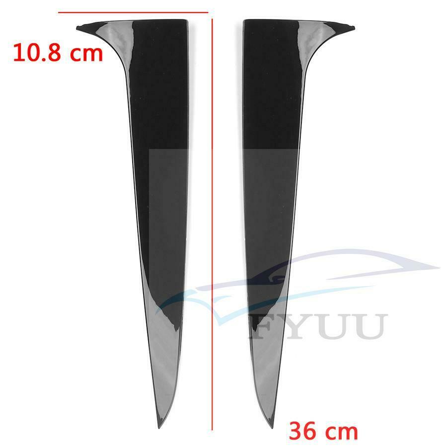 For 2011-2017 BMW X3 F25 Gloss Black Rear Window Spoiler Side Wing Cover Trim