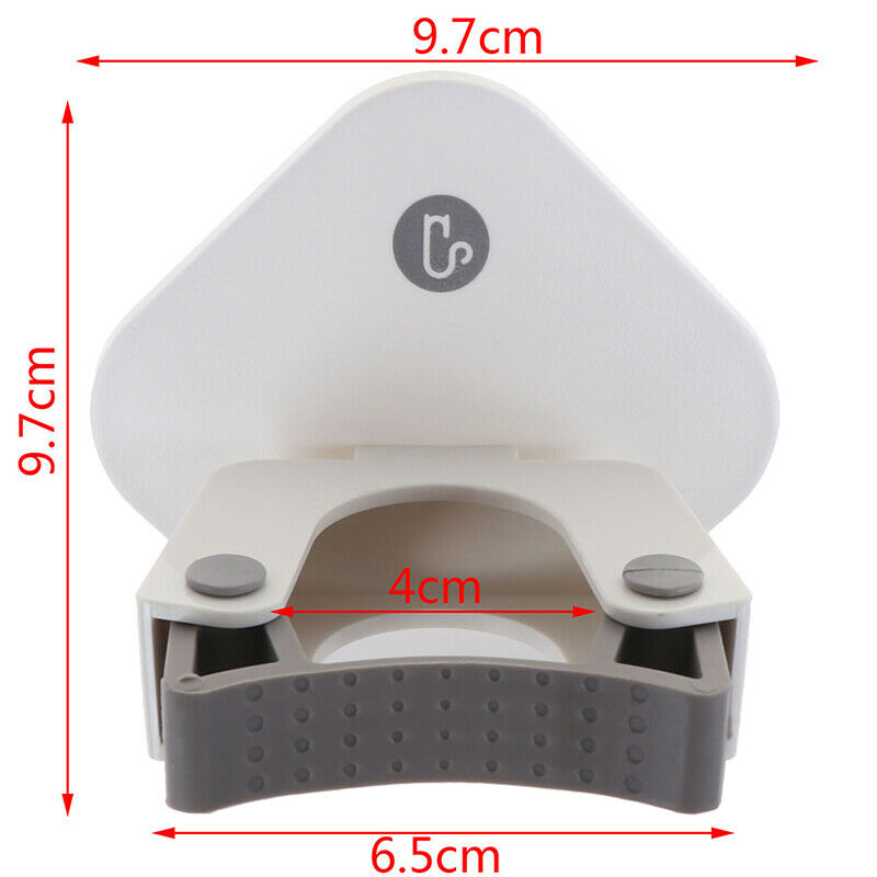 Adhesive Wall Mounted Mop Holder Broom Hanger Clip Hook Bathroom Organize.l8