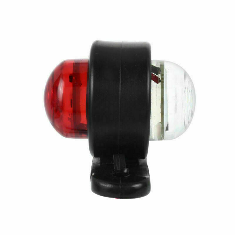 2x 2LED Red White Side Marker Lights Outline Lamp Car Truck Trailer Van 12V/24V