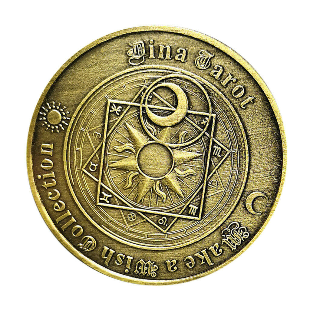 Commemorative Coin Tarot Divination Array Storage Collection Arts Souvenir
