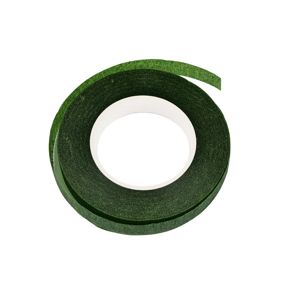 Durable Rolls Waterproof Green Florist Stem Elastic Tapes Floral Flower12mm Tape