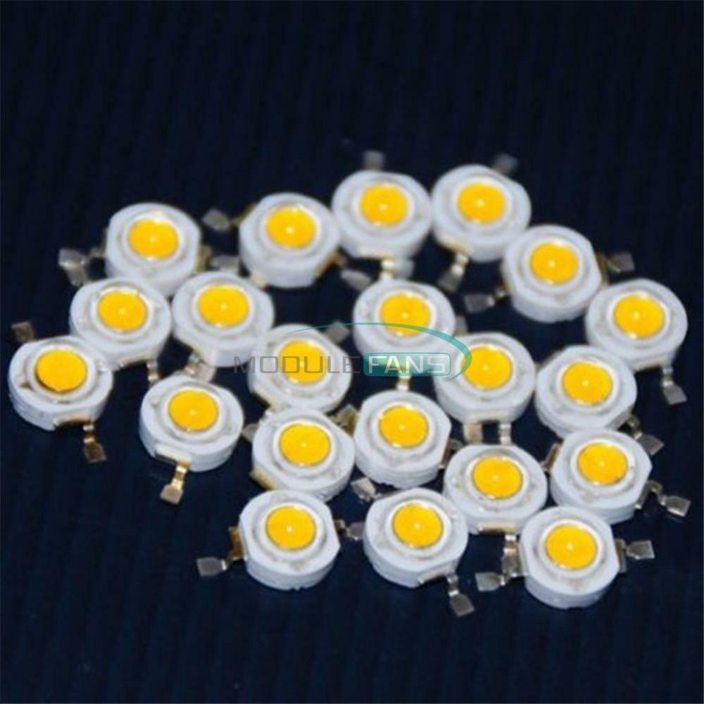 10PCS Warm White 3W Led Chip High Power LED Beads 200LM