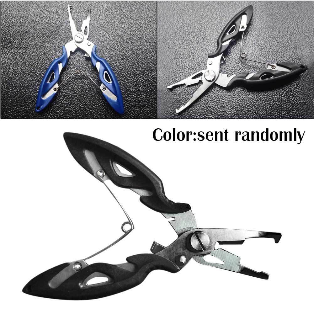 Multifunction Stainless Steel Fishing Lure Pliers ScissorsLine Cutter Hook Tool
