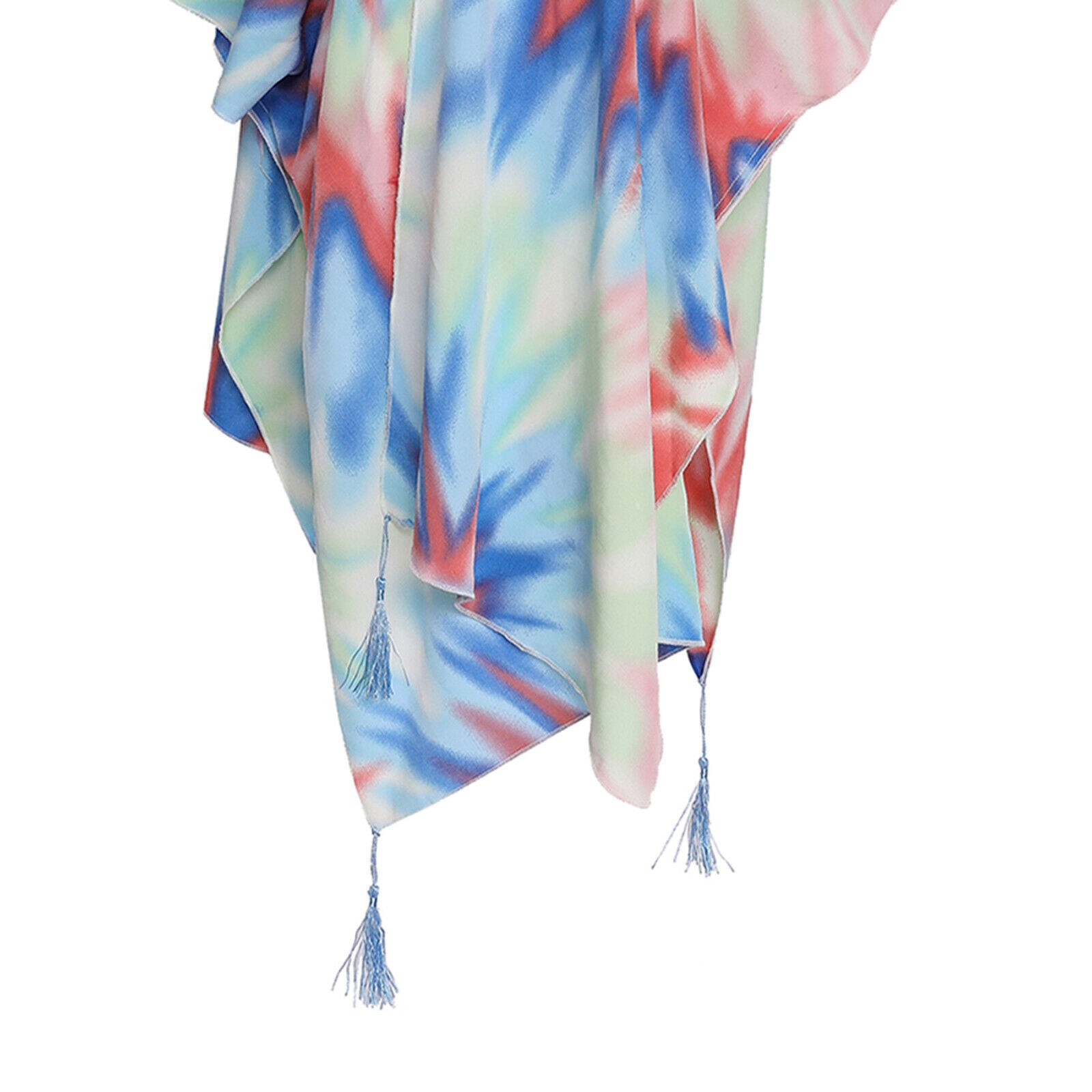 Womens Kimono Cardigan Short Sleeve Loose Shawl Boho Beach Wear Cover Up