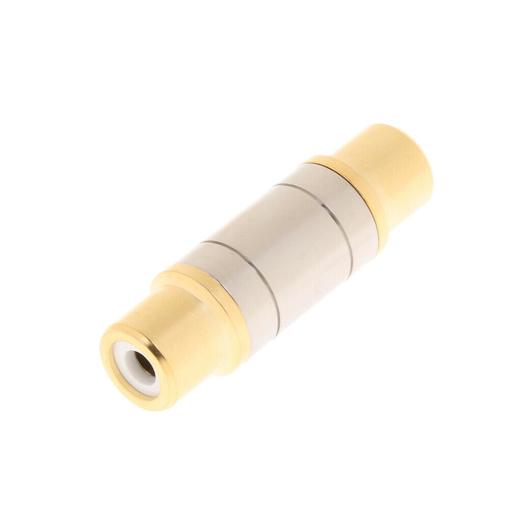 Durable Single RCA Phono Coupler F/F Audio Video Connector Adapter