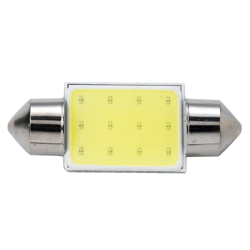 10x 36mm  Cob Canbus Festoon LED Car Interior Roof Dome 12V Light Bulbs Lamp