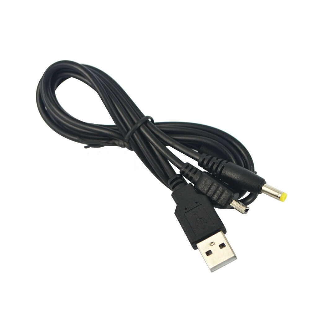 Newest 2 in 1 USB Data Cable + Charging Cable Cord For Sony PSP 2000 3000