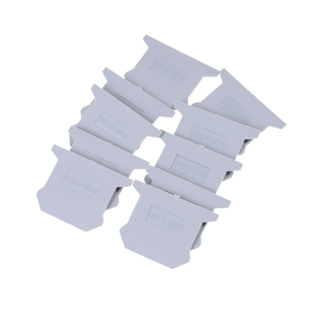 10PCS D-FO2.5 END PLATE Din Rail Uneiversal screw type Terminal Block TH