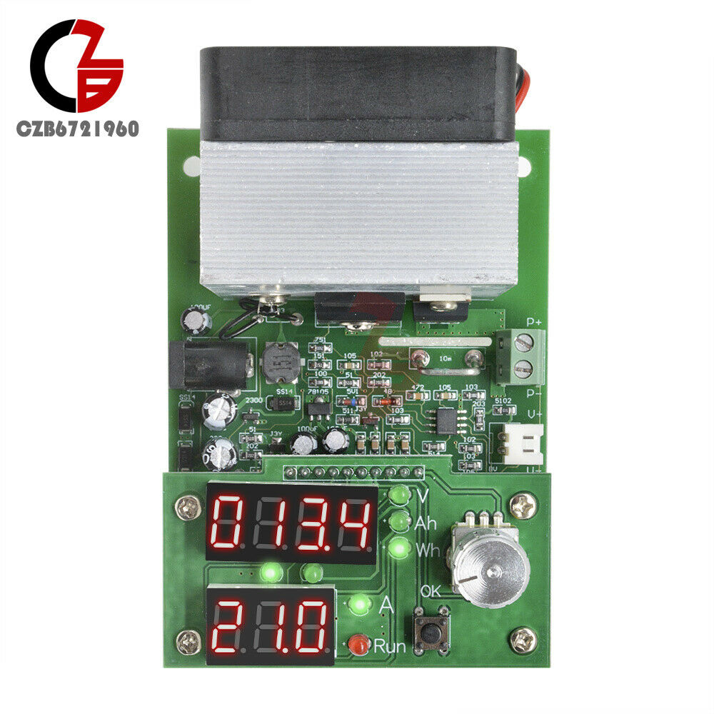60W Constant Current Electronic Load 9.99A 30V Discharge Battery Capacity Tester