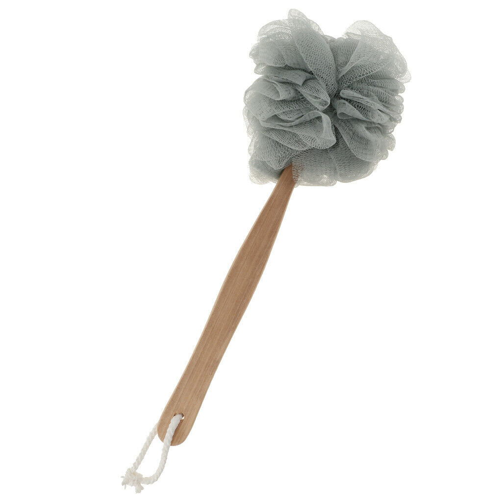 8x 14.2" Long Handle Body Brush Scrunchie Back Scrubber Body Washing Oneself