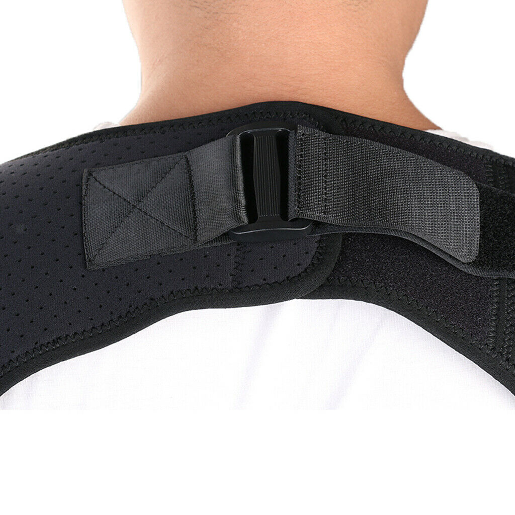 3Pc Double Shoulder Support Brace for Tendinitis Pain Ease Injury Prevention