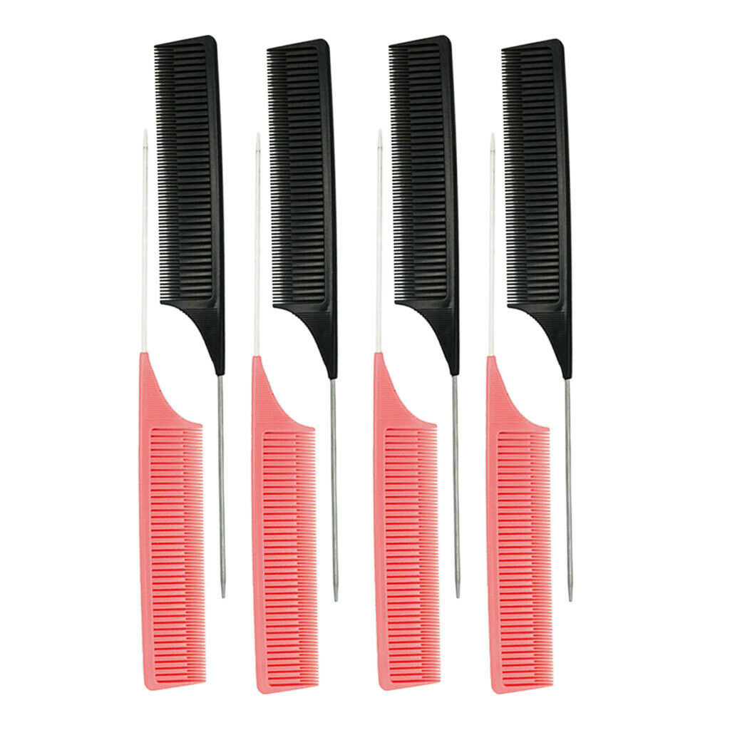 8pcs ABS Plastic Weave Highlighting Foiling Hair Combs Salon Styling Tool
