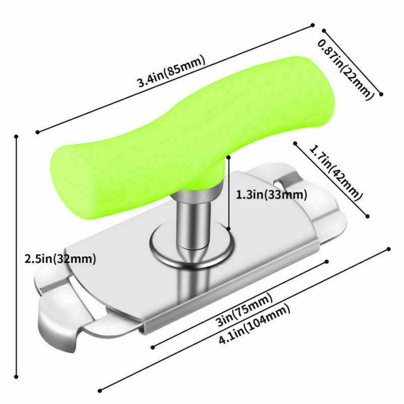 Adjustable Can Opener Stainless Steel Easy Twist Off Jar Bottle Lid Remover