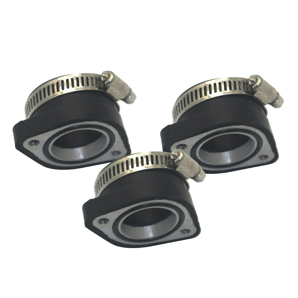 3x Dirt Bike Intake Mainfold Adapter Fit for   VM24 PE24 PE26 PE28 OKO Carb