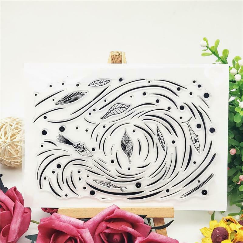 Fish Silicone Clear Seal Stamp DIY Scrapbooking Embossing Photo Album Decorative