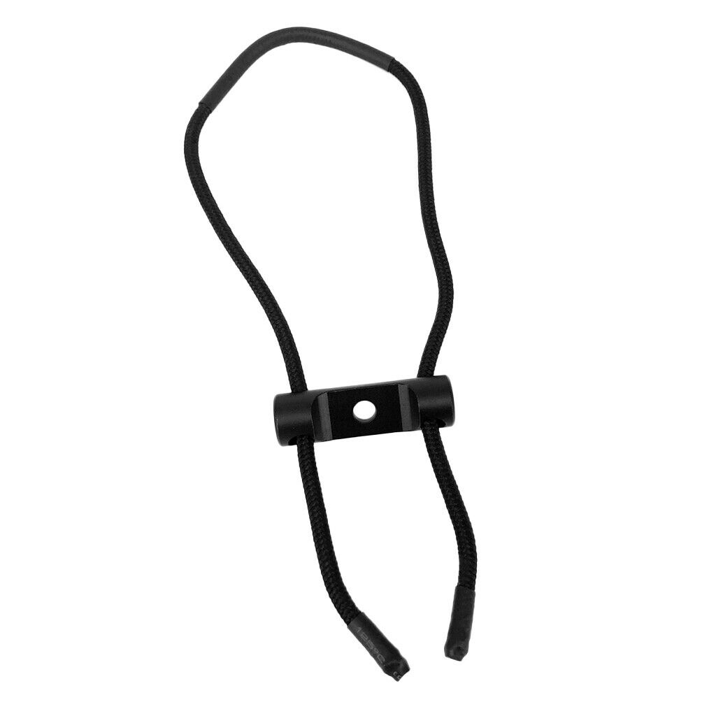 Archery Shooting Compound Bow Wrist Sling Strap Belt Cord String Rope Black