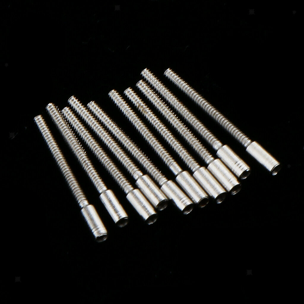 10x Professional Metal Wristwatch Stem Movements Extensions Watch Repairing