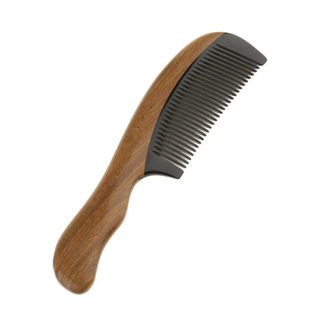 Sandalwood Hair Care Massage Comb Wooden Pocket Hairbrush Wide Tooth Brush