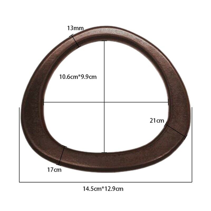4 Pack Wooden Purse Handle D Shape Wooden Handles Replacement Tool for CrochN1E8