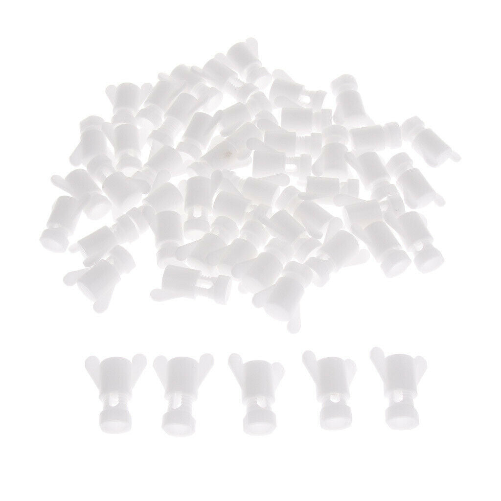 50pcs Farm Ventilation Window Screws Nuts Plastic Chicken Cage Screws