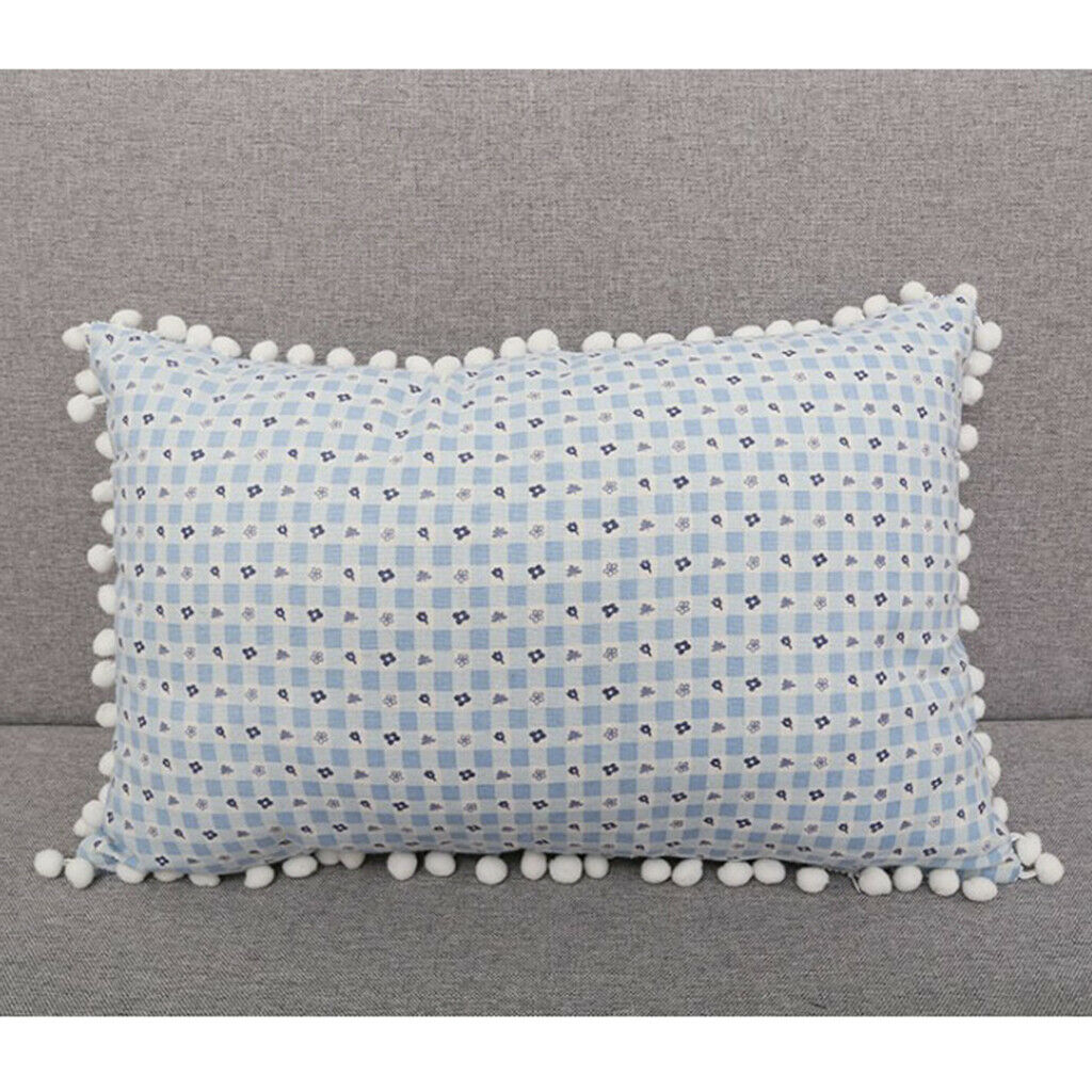 2 Pieces Rectangle Lumbar Support Pillow Cushion for Home Office Chair Sofa