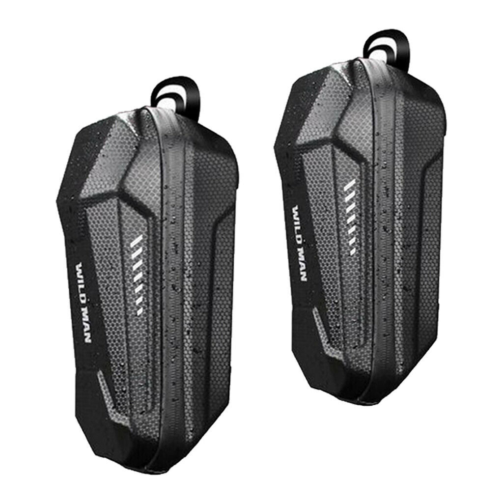2Pc Bike Bicycle Handlebar Bag Front Waterproof Storage for Electric Folding Car
