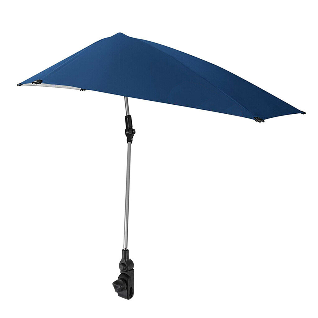 Adjustable Clamp-On Umbrella for Summer Lounge Chair Golf Camping Hiking