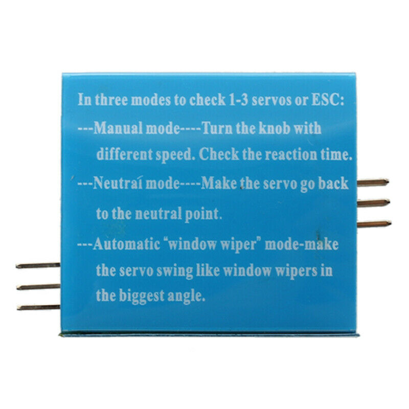 Servo Tester CCPM Consistency Master Checker 3CH 4.8-6V Y1J2