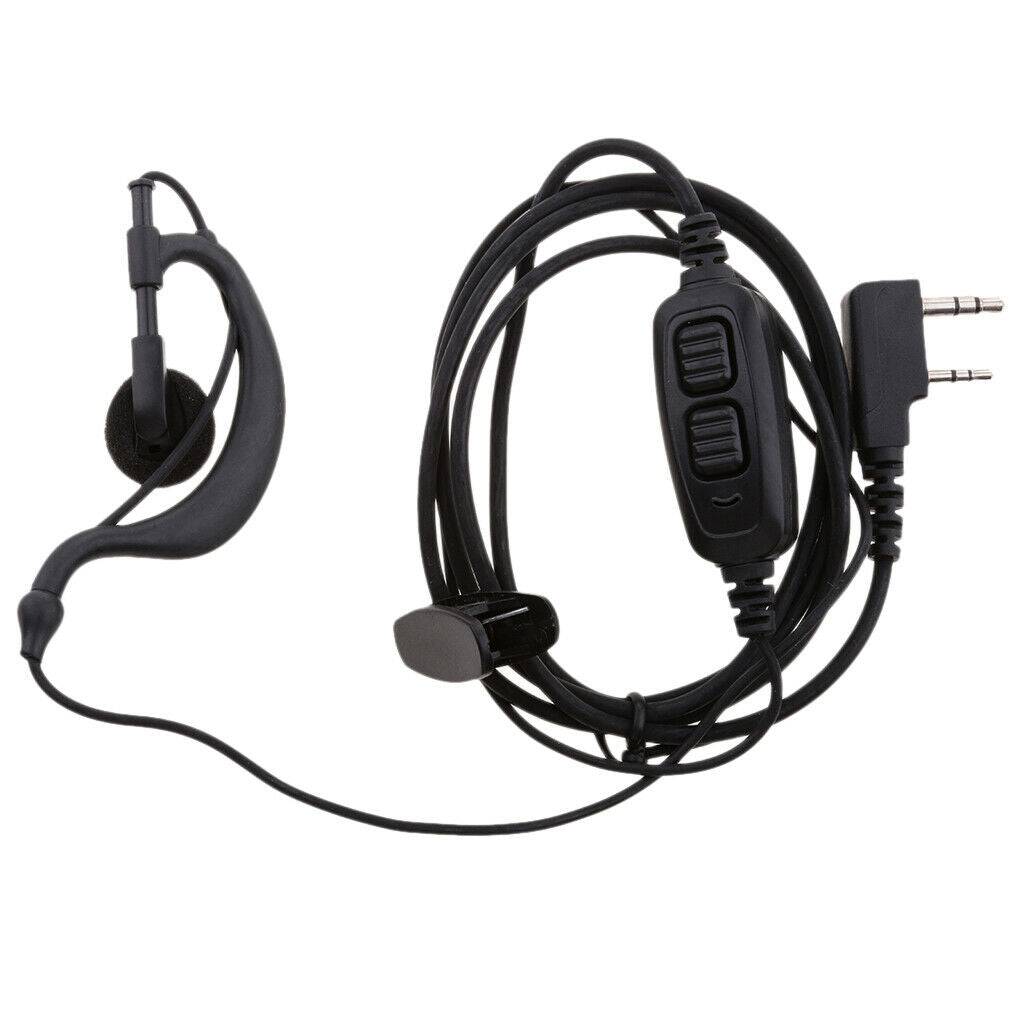 2-pin Intercom Radio Headset Earphone Mic for   BF UV-82 UV-82L UV-89