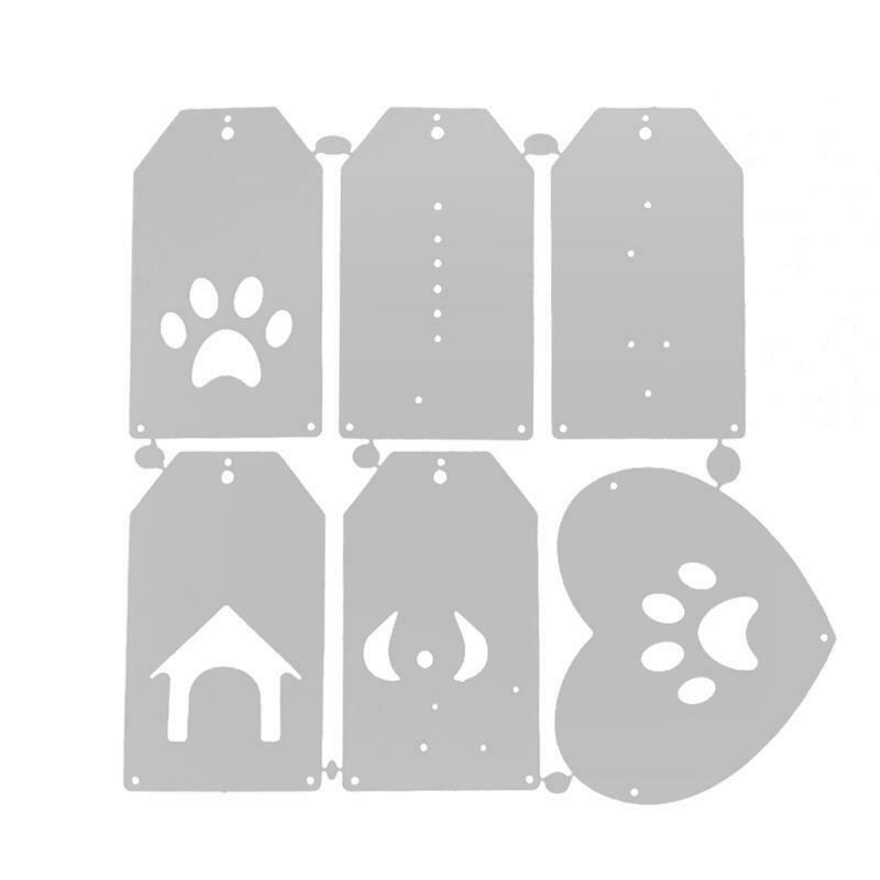 Animal Tags Metal Cutting Dies Stencil Scrapbooking DIY Album Stamp Paper Card